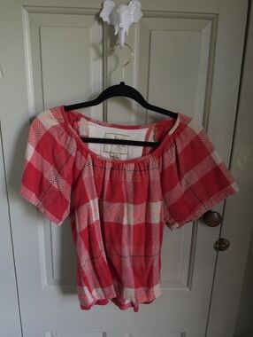 Ace & Jig Red and White Checkered Short Sleeve